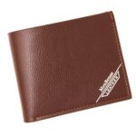 MenBense Cartera para hombre Monedero informal Monedero de gran capacidad Clip para dinero, 555-1 (Light Coffee)