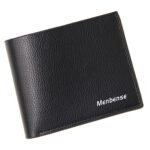 MenBense Cartera para hombre Monedero informal Monedero de gran capacidad Clip para dinero, 555-3 (Black)