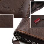 MenBense Cartera corta con cremallera para hombre, monedero de gran capacidad, clip para dinero con múltiples tarjetas - Imagen 8