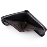 MenBense Cartera corta con cremallera para hombre, monedero de gran capacidad, clip para dinero con múltiples tarjetas - Imagen 9
