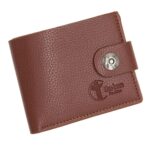 MenBense Cartera corta con cierre magnético para hombre, monedero multitarjeta