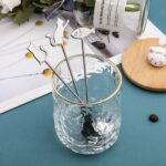 Cuchara agitadora para mascotas de dibujos animados de acero inoxidable 304, tenedor para fruta, cuchara para postre, Beckon Cat Fork (Silver) - Imagen 6