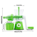 Exprimidor de mano pequeño procesador de alimentos portátil exprimidor de jugo y verduras, Azul, Verde, Rojo - Imagen 2