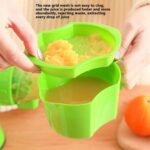 Exprimidor de mano pequeño procesador de alimentos portátil exprimidor de jugo y verduras, Azul, Verde, Rojo - Imagen 4