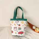 Bolso de lona con dibujos animados para niños, bolso Bento con Graffiti, bolso para padres e hijos, Model 1 (Green)