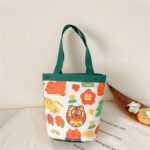 Bolso de lona con dibujos animados para niños, bolso Bento con Graffiti, bolso para padres e hijos, Model 2 (Green)