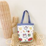 Bolso de lona con dibujos animados para niños, bolso Bento con Graffiti, bolso para padres e hijos, Model 1 (Blue)