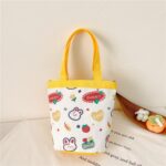 Bolso de lona con dibujos animados para niños, bolso Bento con Graffiti, bolso para padres e hijos, Model 1 (Yellow)