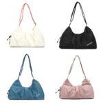 Bolsa de almacenamiento para natación con separación de ropa seca y húmeda, bolsa deportiva para ejercicios con compartimento para zapatos, Pink - Imagen 2