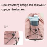 Bolsa de almacenamiento para natación con separación de ropa seca y húmeda, bolsa deportiva para ejercicios con compartimento para zapatos, Pink - Imagen 8
