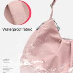 Bolsa de almacenamiento para natación con separación de ropa seca y húmeda, bolsa deportiva para ejercicios con compartimento para zapatos, Black - Imagen 9