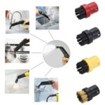 Cabezales de cepillo de vapor, accesorios para vaporizador para Karcher SC1/SC2/SC3/SC4/SC5, Yellow - Imagen 6