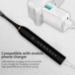 Engranaje eléctrico ultrasónico recargable de Flosser 6 de los cepillos de dientes de la cerda suave con 4 cepillos - Imagen 13