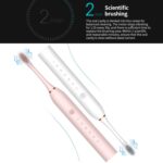 Engranaje eléctrico ultrasónico recargable de Flosser 6 de los cepillos de dientes de la cerda suave con 4 cepillos - Imagen 7