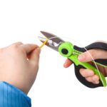 Tijeras peladoras de fibra óptica dentadas Kevlar de acero inoxidable KomShine, KS-K2