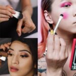 El sistema de cepillo moldeado DIY del maquillaje de la manija del metal 5 en 1 se ruboriza el cepillo inclinado de la sombra de ojos del polvo flojo, Silver - Imagen 7