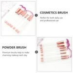 Juego de brochas de maquillaje de cristal 7 en 1 con mango vacío, cepillos de arena para cosméticos - Imagen 6