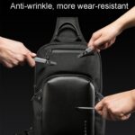 BANGE BG-7718 Bolso tipo cartera para hombre, bolso de pecho, mochila deportiva informal de gran capacidad con un solo hombro - Imagen 11