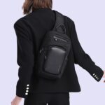 BANGE BG-7718 Bolso tipo cartera para hombre, bolso de pecho, mochila deportiva informal de gran capacidad con un solo hombro - Imagen 12