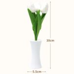 Tulipán LED luz nocturna decoración interior lámpara para dormir simulación flor luz ambiental, Tulip - Imagen 2