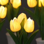 Tulipán LED luz nocturna decoración interior lámpara para dormir simulación flor luz ambiental, Tulip - Imagen 4