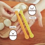 Cortador de huevos de encaje, molde para huevos DIY, herramientas para hacer ensaladas de cocina, 2pcs /Set - Imagen 4