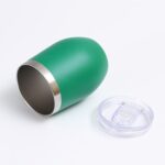 Taza de cáscara de huevo de acero inoxidable Mini taza aislada al vacío de doble capa en forma de U, 12oz 354ML - Imagen 4
