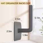Gancho para estante colgante autoadhesivo para pared, sombrero de béisbol, 2 uds. - Imagen 2