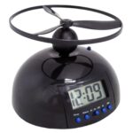 Estudiante multifuncional LED Flying Alarm Bells Lazy Flying Propeller Reloj despertador digital
