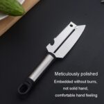 Cuchillo de pelar multifuncional de acero inoxidable, raspador de frutas y verduras para el hogar, abridor de botellas - Imagen 3