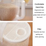 Hogar cocina arroz lavado tamiz arroz lavadora convección plástico arroz Panner - Imagen 5