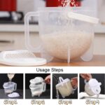 Hogar cocina arroz lavado tamiz arroz lavadora convección plástico arroz Panner - Imagen 8