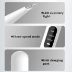 Escalador Dental eléctrico ultrasónico, limpiador de placa de dientes, eliminación de piedra Dental con luz LED, Package A with Accessories - Imagen 8