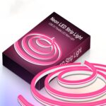 LIXINCORDA 2m 5V Tira de luz LED USB Flexible Neón Silicona Juego de tiras suaves, USB (Pink) - Imagen 10