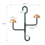 Estante giratorio para sombreros y ropa con forma de seta, sin perforaciones, ganchos sin rastro, estante de almacenamiento multifuncional para bufandas y bolsas para el hogar - Imagen 2