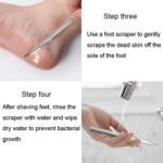 Cuchillo de pedicura, juego de cortaúñas con pincho, herramientas de eliminación de callos para el hogar, 3 In 1 - Imagen 8