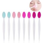 Cepillo de limpieza de silicona herramienta de belleza nariz de doble cara para limpiar removedores de espinillas