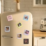 Para marco de fotos cuadrado Polaroid, bloques de construcción magnéticos, imán de refrigerador ensamblado