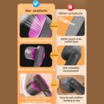 Vaporizador de ropa de mano con tanque de agua de 1000W y 60ml con panel de planchado giratorio, 220V EU Plug - Imagen 3