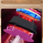 Vaporizador de ropa de mano con tanque de agua de 1000W y 60ml con panel de planchado giratorio, 220V EU Plug - Imagen 4