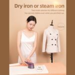 Vaporizador de ropa de mano con tanque de agua de 1000W y 60ml con panel de planchado giratorio, 220V EU Plug - Imagen 8