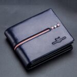 BULL CAPTAIN 0200 Cartera de piel de vaca de gran capacidad con ranura para múltiples tarjetas, tarjetero antirrobo RFID