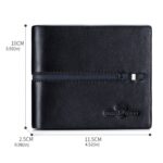 BULL CAPTAIN 0200 Cartera de piel de vaca de gran capacidad con ranura para múltiples tarjetas, tarjetero antirrobo RFID - Imagen 3