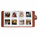 Para Polaroid Square 288 Photo Ticket Bank Card Storage Book, Pink - Imagen 5