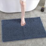 Alfombrilla absorbente de chenilla fina para puerta de dormitorio, alfombrilla para bañera, alfombrilla antideslizante para pies para baño, 40x60cm