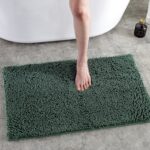 Alfombrilla absorbente de chenilla fina para puerta de dormitorio, alfombrilla para bañera, alfombrilla antideslizante para pies para baño, 50x80cm