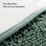 Alfombrilla absorbente de chenilla fina para puerta de dormitorio, alfombrilla para bañera, alfombrilla antideslizante para pies para baño, 40x60cm - Imagen 6