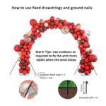Juego de soporte para arco de globos de 108 x 120 pulgadas, accesorios de decoración para fiestas navideñas - Imagen 5