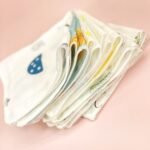 10 unids/paquete 25x25cm pañuelo de gasa con estampado de alta densidad de doble capa toalla babeante para niños pequeños - Imagen 5