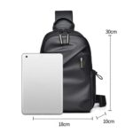 WEIXIER 2122 Bolso bandolera informal de un solo hombro, bolso impermeable para motocicleta de gran capacidad - Imagen 2